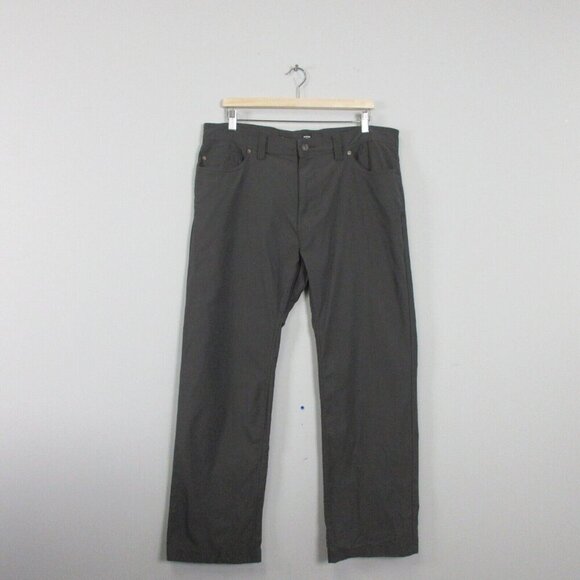 Prana Brion II Men's Pants 38x30 Charcoal Straight Leg Stretch Standard Fit 356 - Picture 1 of 10